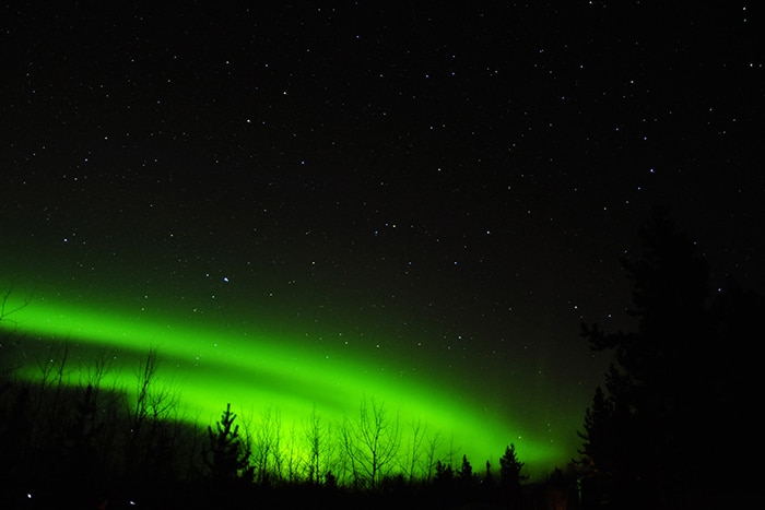 As belas luzes verdes da Aurora Boreal | Foto por Livia Auler