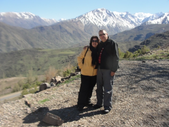 Aniviel e Gilka em Villa de Farellones, Chile