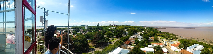 A vista do topo do farol vale o esforço da subida | Foto por João Paulo de Vasconcelos