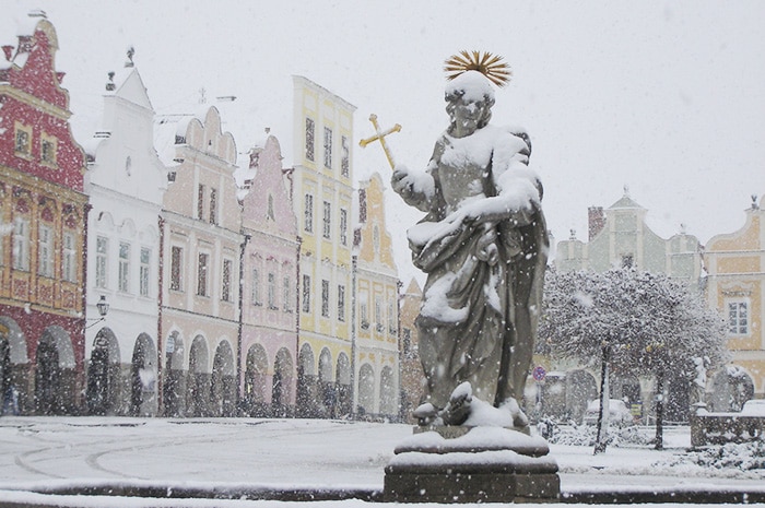 Telč em um dia de inverno | Foto por Zizo Asnis/O Viajante