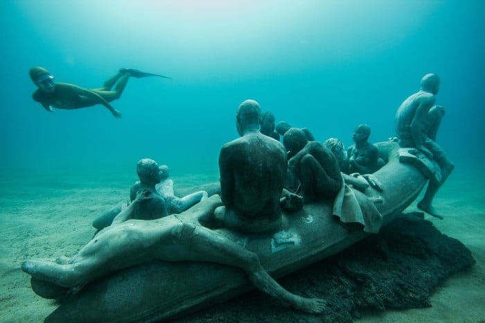 "Raft of Lampedusa", obra de destaque do Museo Atlantico | Facebook/Jason deCaires Taylor