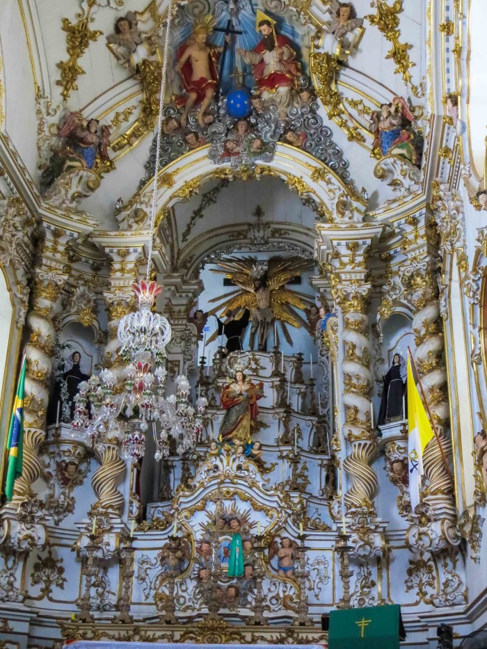 Detalhe do altar da Igreja São Francisco de Assis | Por Sabrina Didoné
