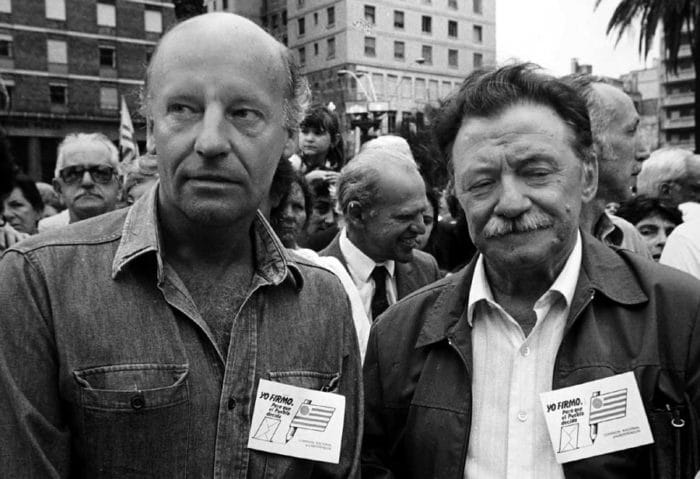 Galeano e Benedetti, dois dos escritores uruguaios mais conhecidos